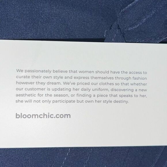 Bloomchic Navy chiffon Tunic With Front Pleating - Picture 12 of 13